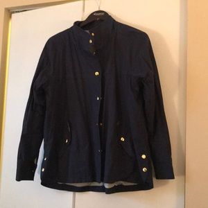LOFT navy rain coat